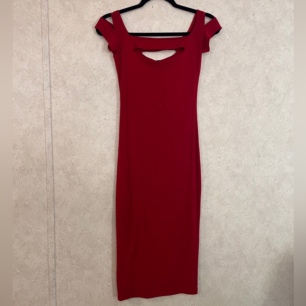 Off The Shoulder Cut Out Bodycon Dress